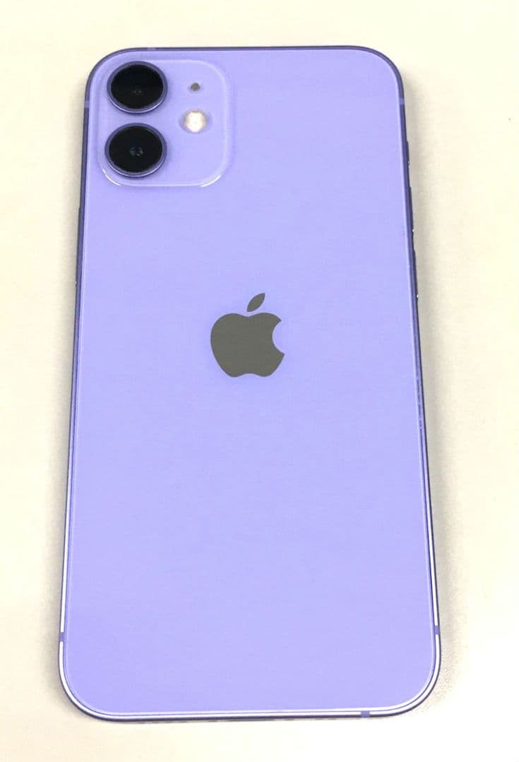 美品iPhone12Mini64GBパープルSIMフリー ケース二種類付限界価格