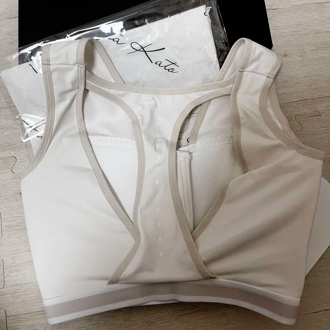 N7 ひなちゃんねる　レースアップ　スポブラ ホワイト　リニューアル