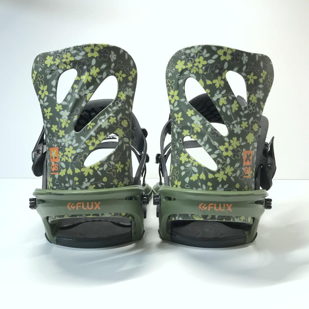 【良品】FLUX GS ビンディング 花柄 オリーブグリーン フラワー S/M