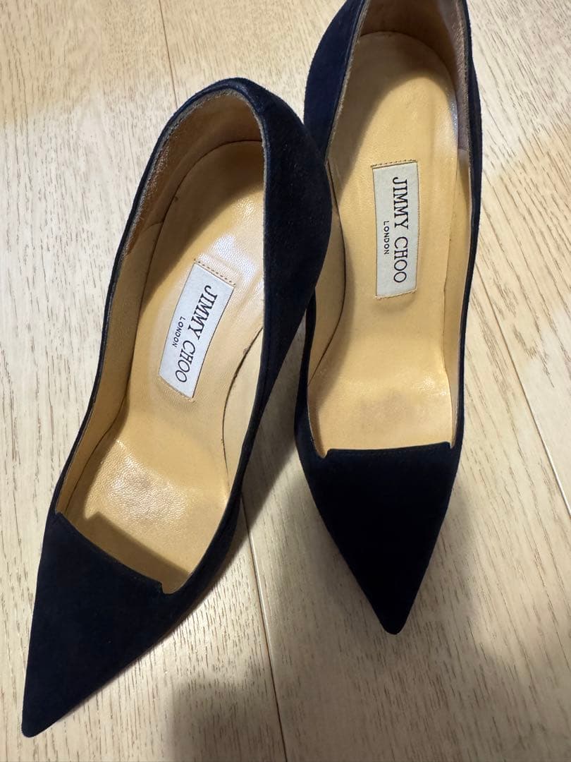 JIMMY CHOO ネイビー ハイヒール36ハーフ