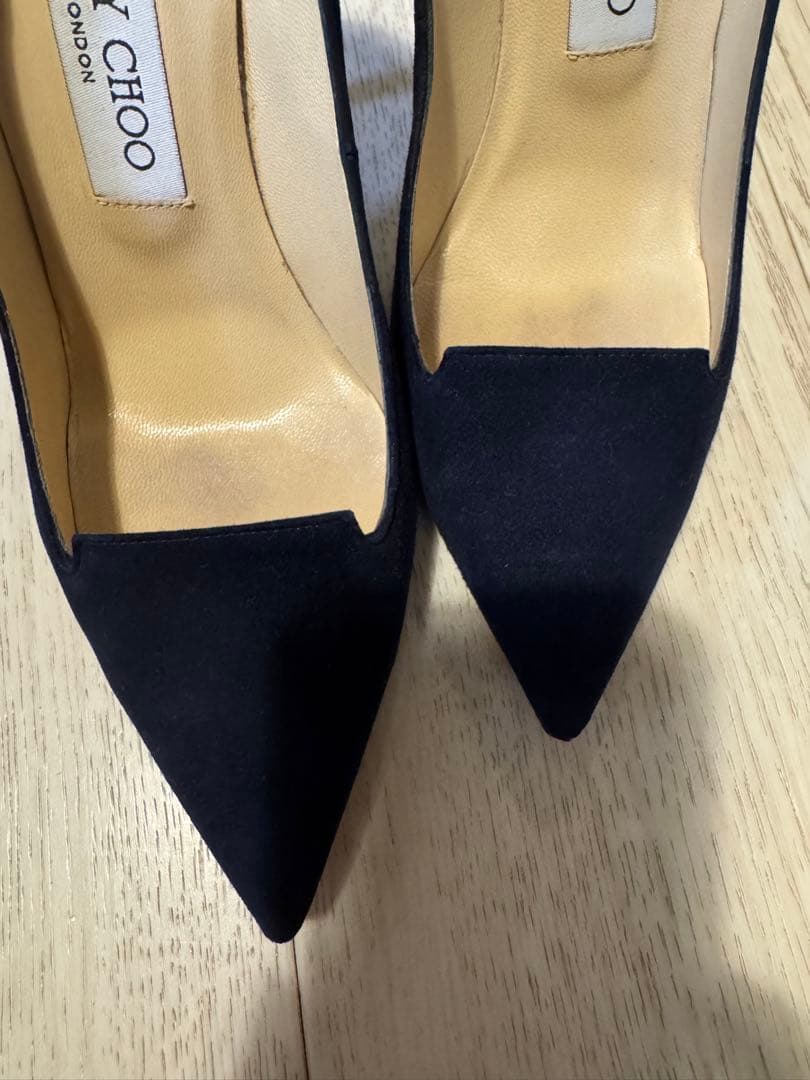 JIMMY CHOO ネイビー ハイヒール36ハーフ