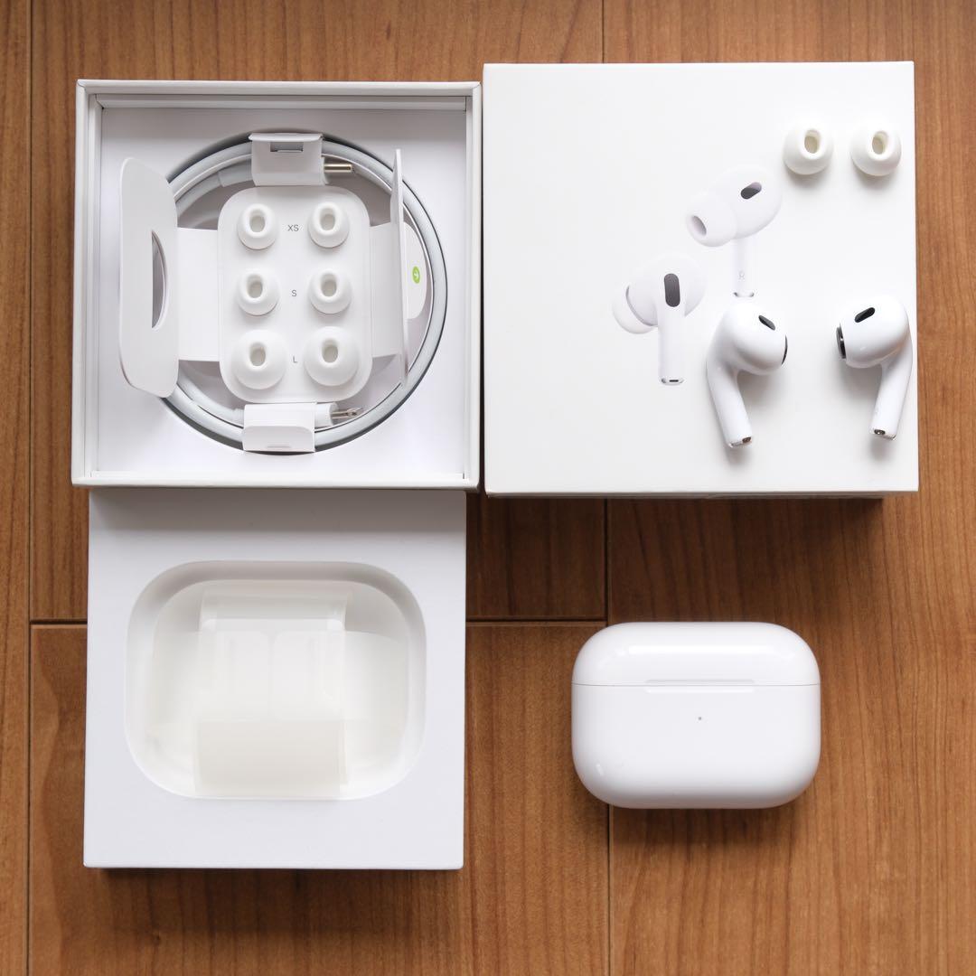 クリーニング済 AirPods Pro 2 フルセット（充電ケースは昨年購入）