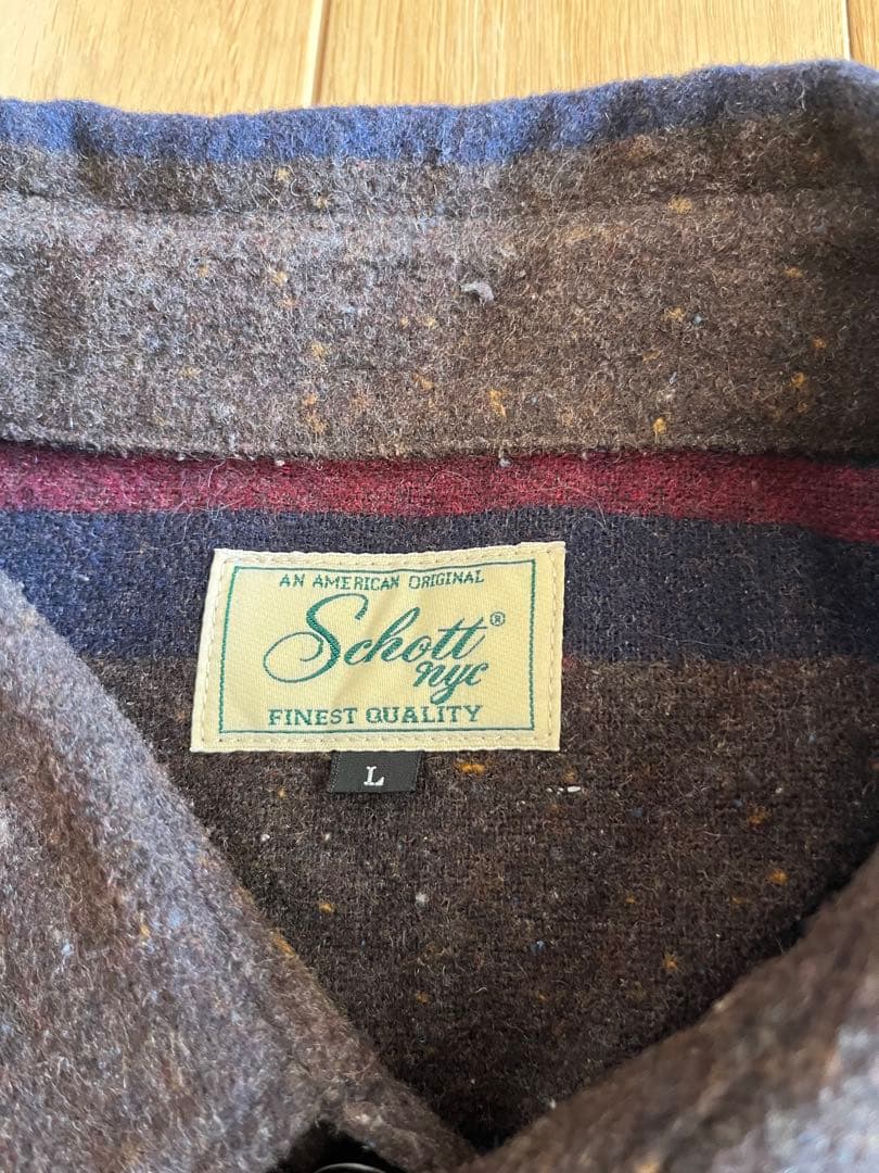 schottフランネルシャツ　ブランケット