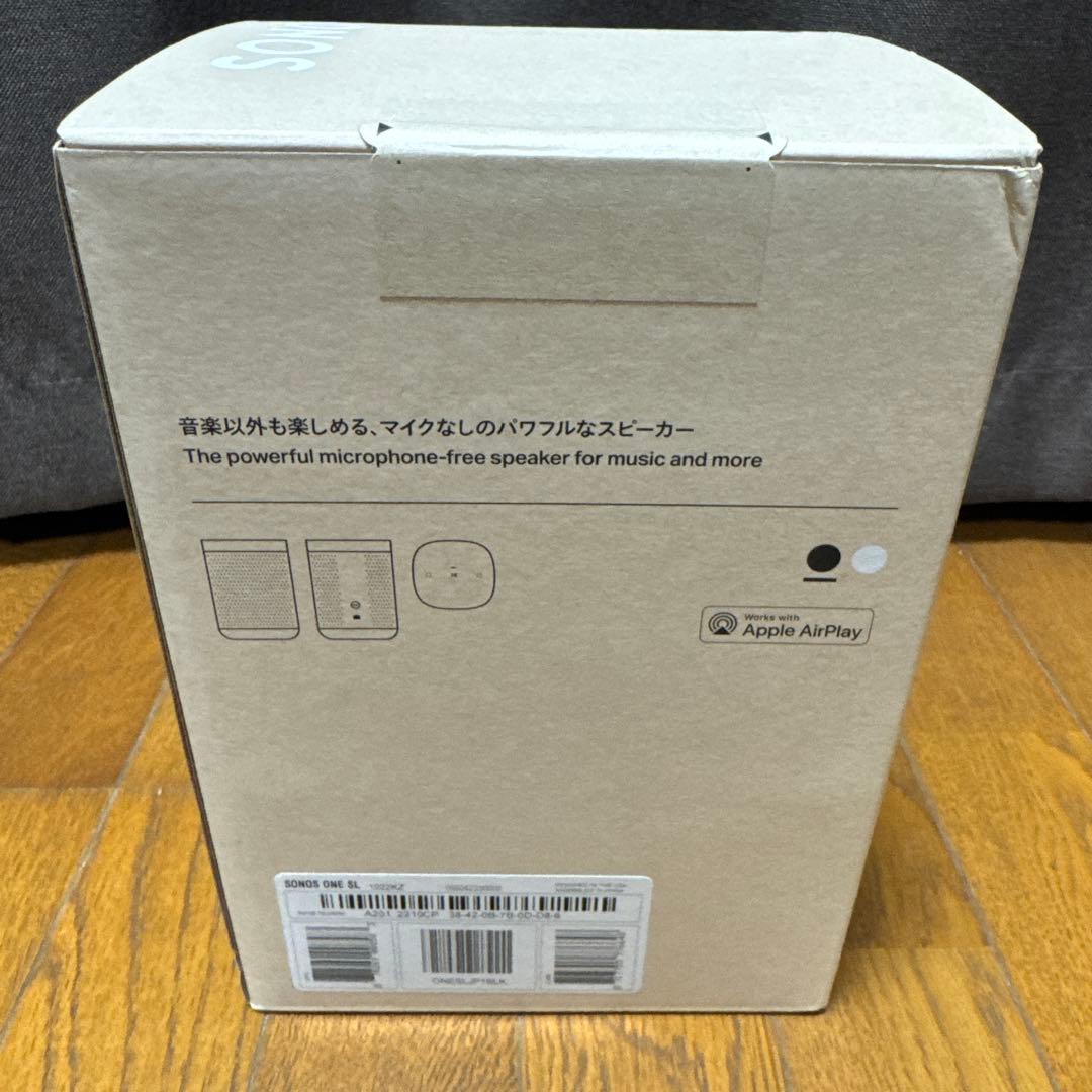 0813-4 BC 新品未開封 Sonos One SL　ブラック