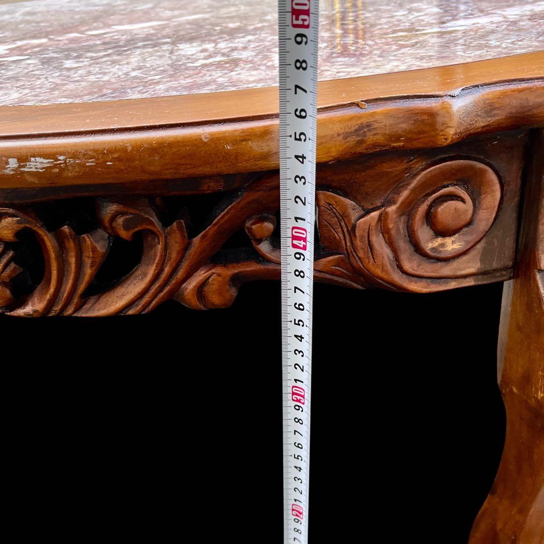 ‼️専用❣️イタリア製 アンティーク 大理石 センターテーブル ロココ　彫刻 猫脚