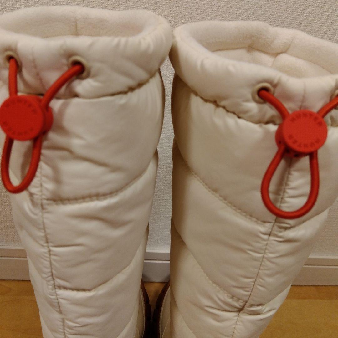 HUNTER　白　ロングブーツ