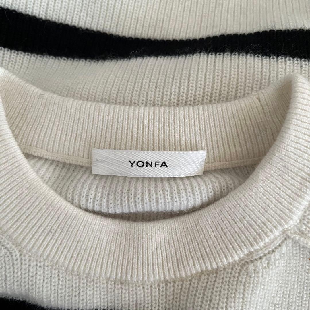 YONFAウールカシミヤクロップドニット新同yori machatt ohga