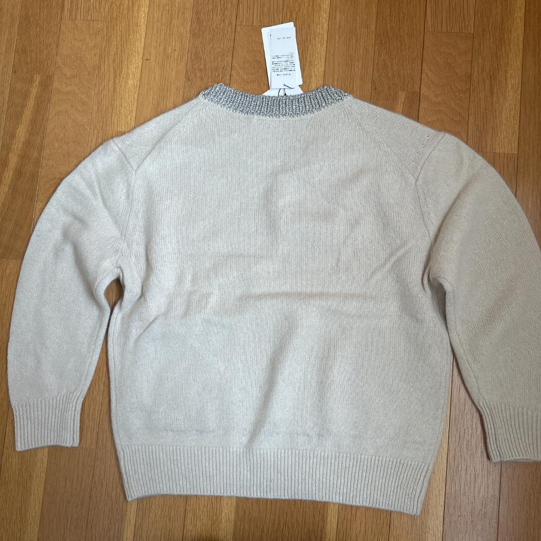 MOGA　タグ付き　ラクーンラメVネックニット