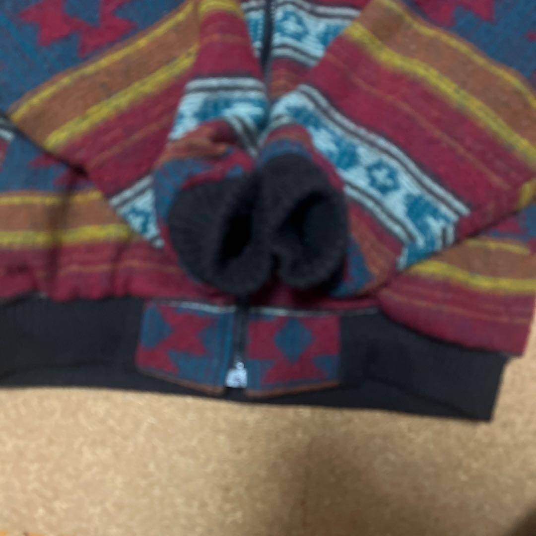 80s~90sWoolrichUSA製ネイティブ柄ジャケット裏地フリースMサイズ