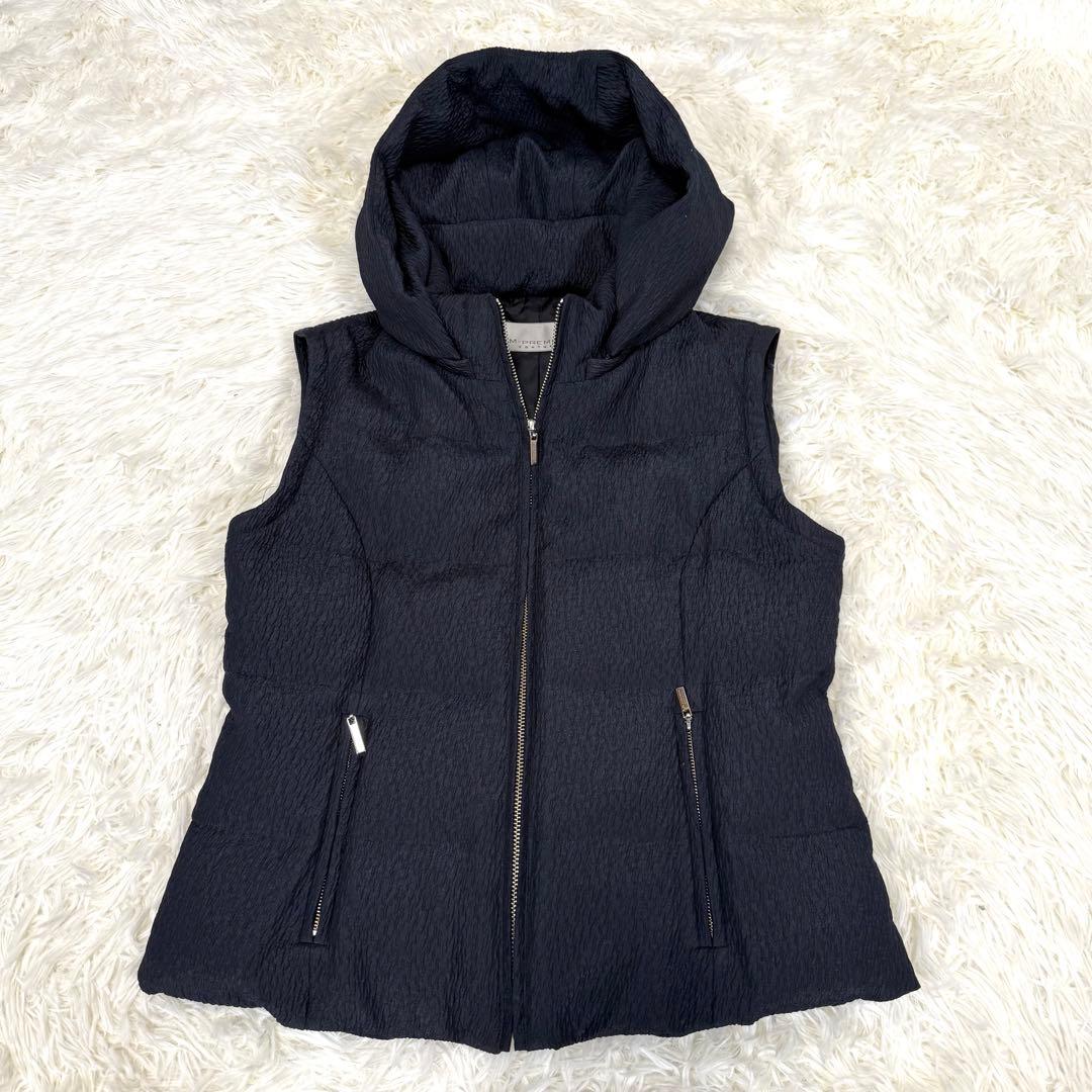 美品 4way エムプルミエ クチュール ショートダウンコート　ネイビー 高級