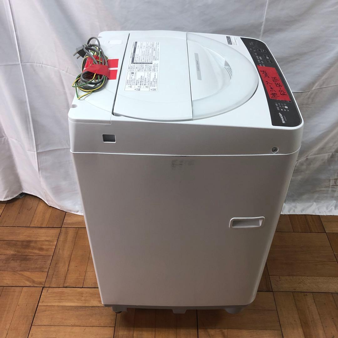 【美品】シャープ　全自動電気洗濯機　ES-GE7H　2024年製　O