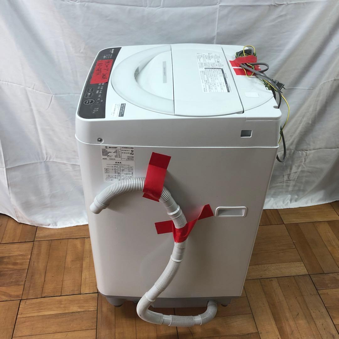 【美品】シャープ　全自動電気洗濯機　ES-GE7H　2024年製　O