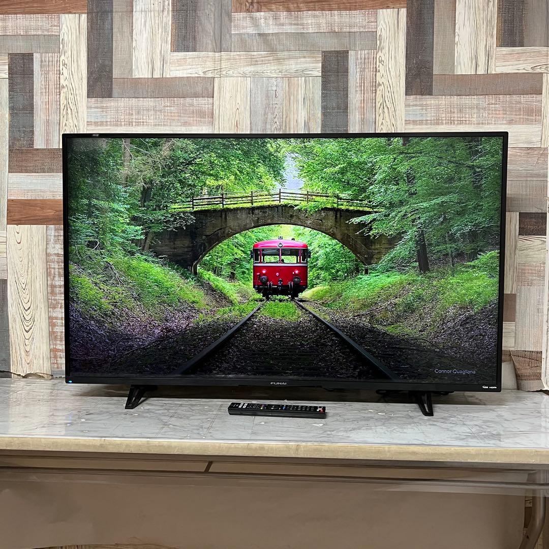 即日受渡❣️全国送フナイ4K50V型地上・BS・110度CSテレビ外付HDD対応