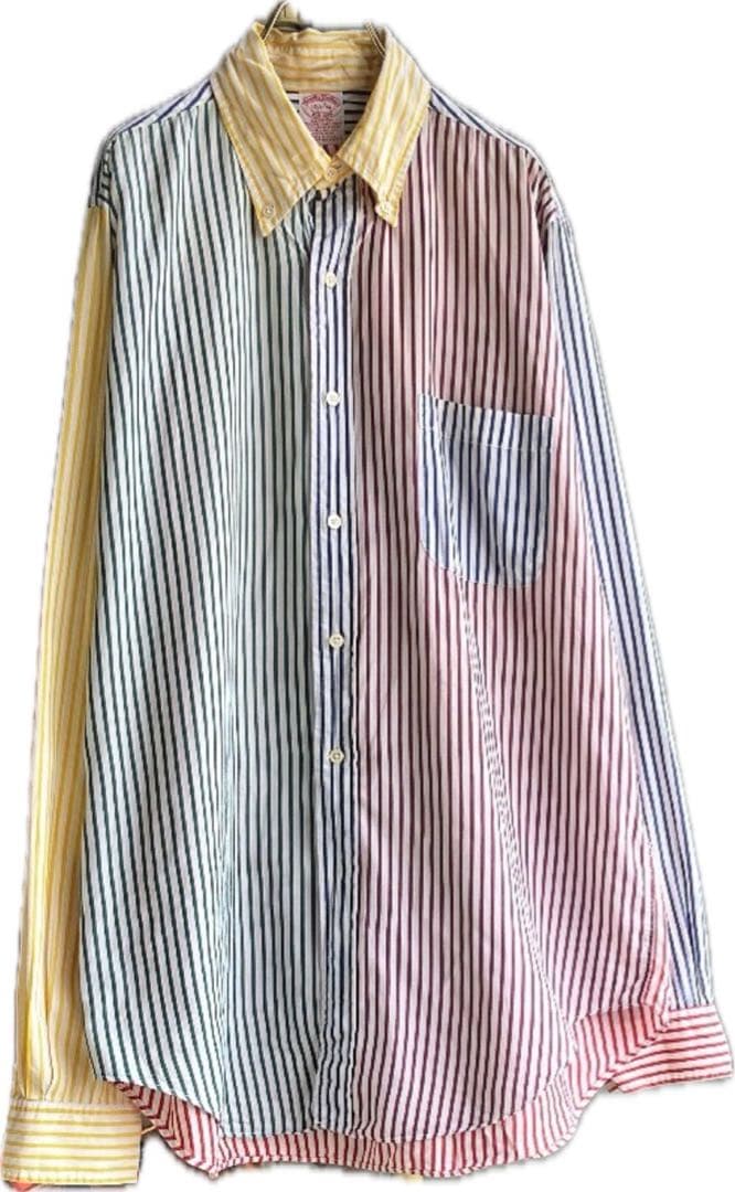 1990s Brooks Brothers-crazy stripe シャツ