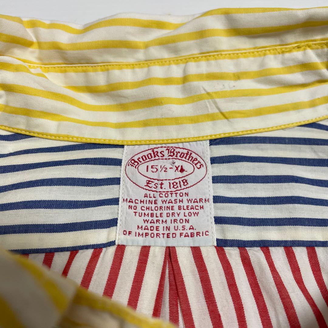1990s Brooks Brothers-crazy stripe シャツ
