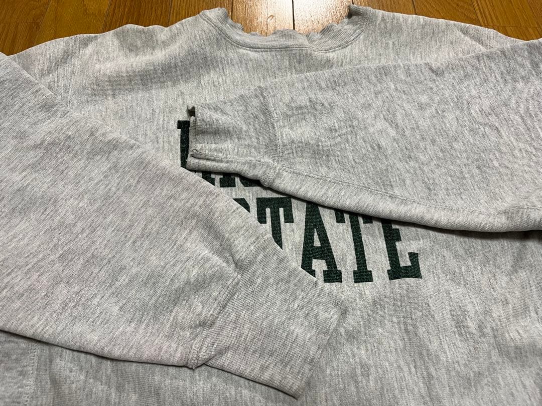 80s チャンピオン リバースウィーブ トリコタグ 染み込み USA製 ミシガン