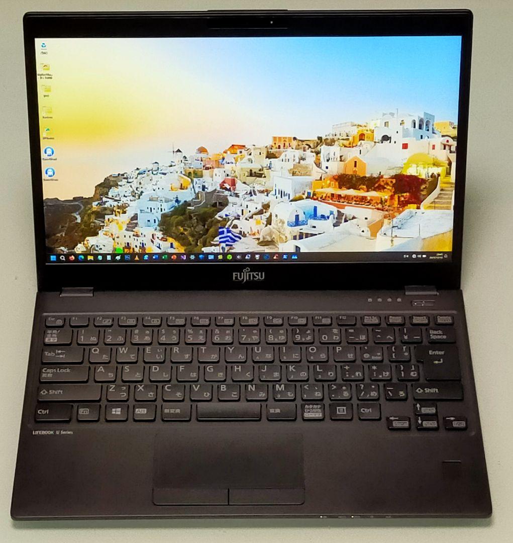 ①超美品中古、超軽量777gのブラック色の富士通LIFEBOOK U939/B