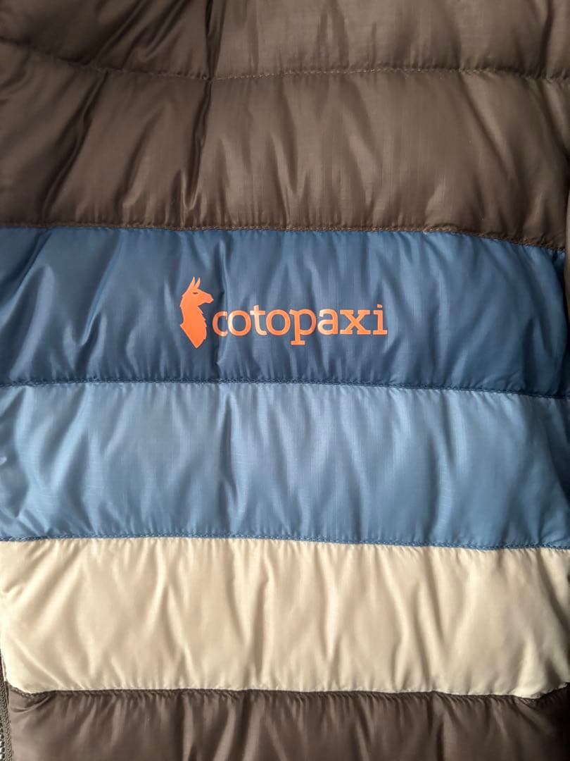 早い者勝cotopaxi フード付きダウンジャケット グレー/ブルー/アイボリー