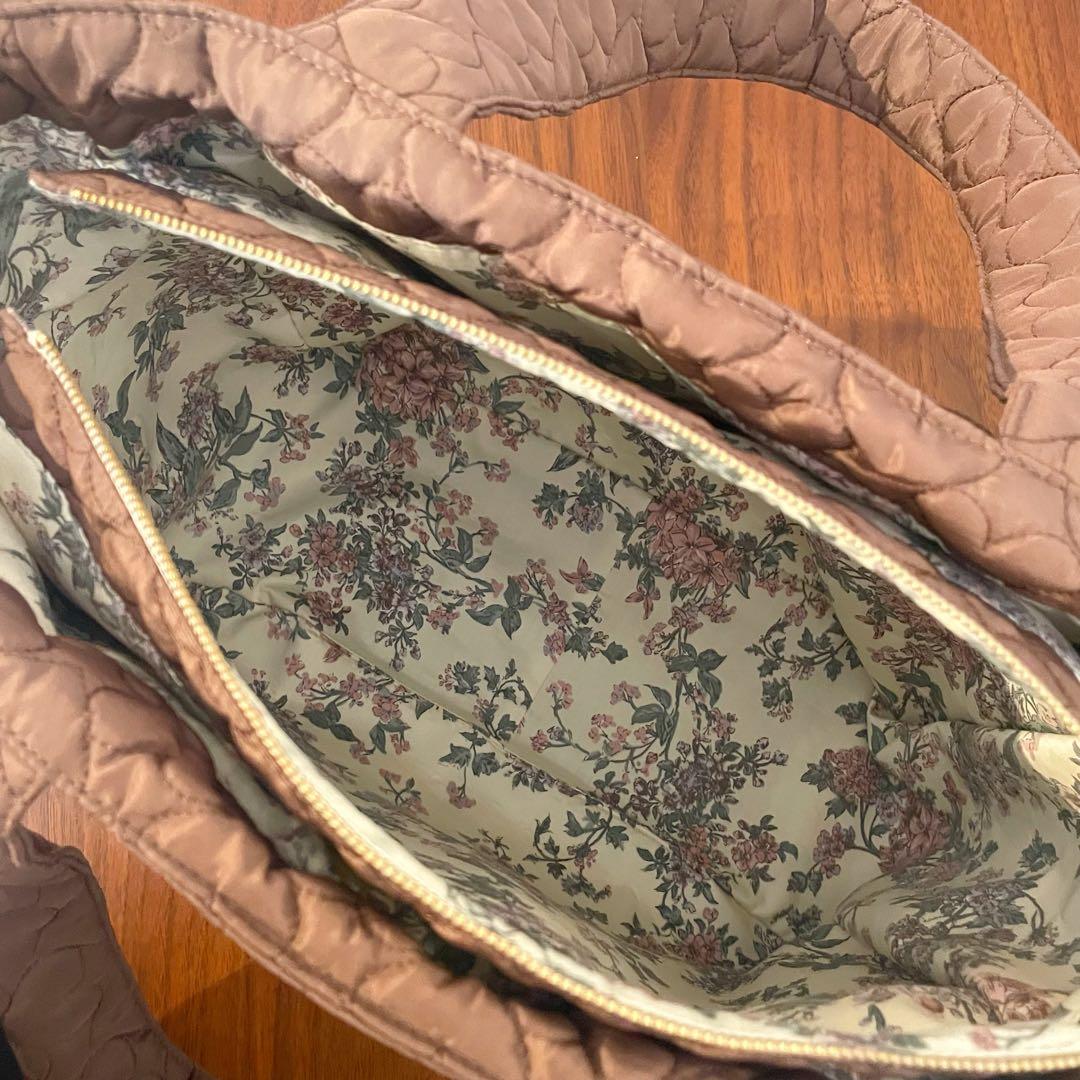 はるちゃん★☆　7つのポケットバッグ　ブラウン　刺繍ヌビトート