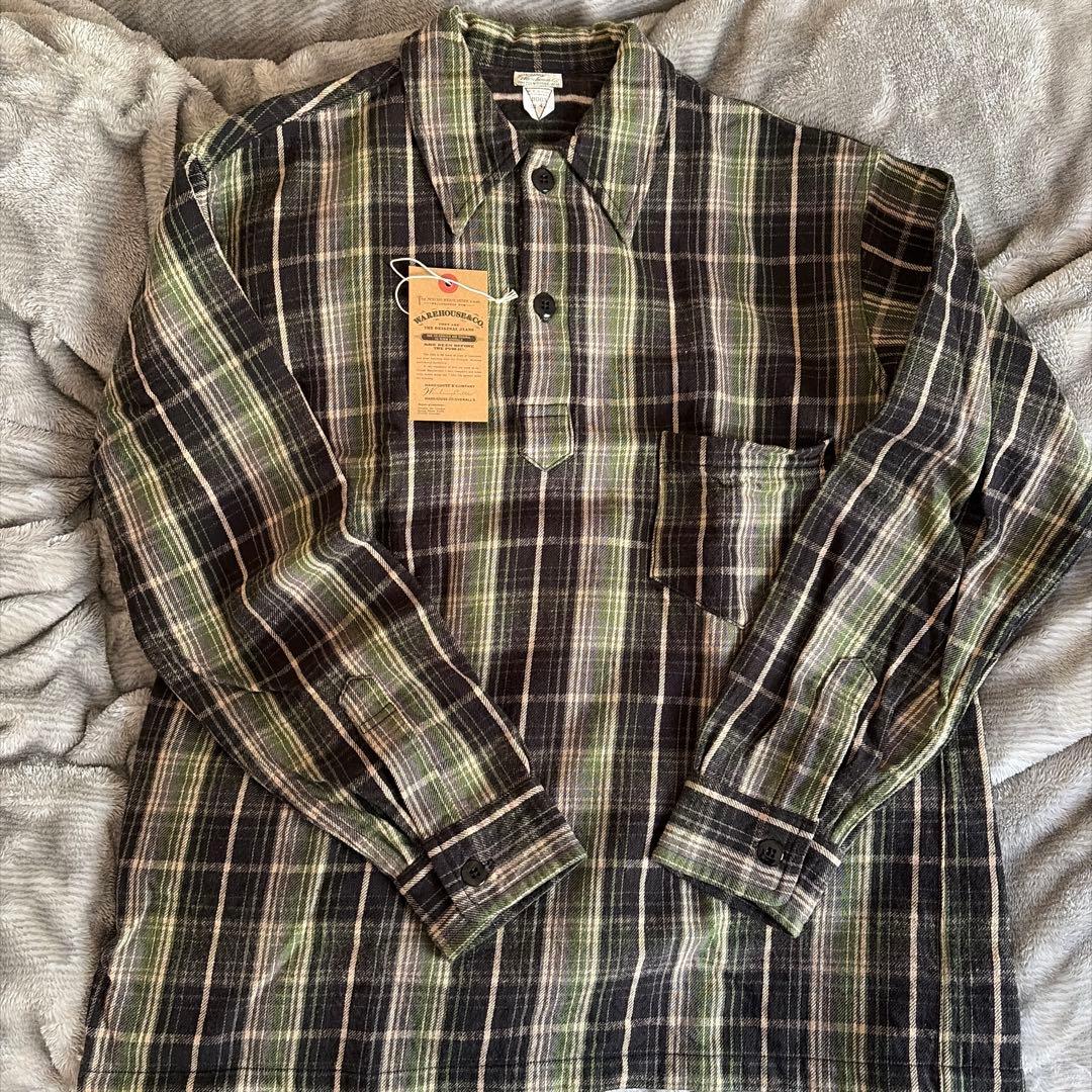 ウエアハウス 30周年 フランネルプルオーバーシャツ サイズ42