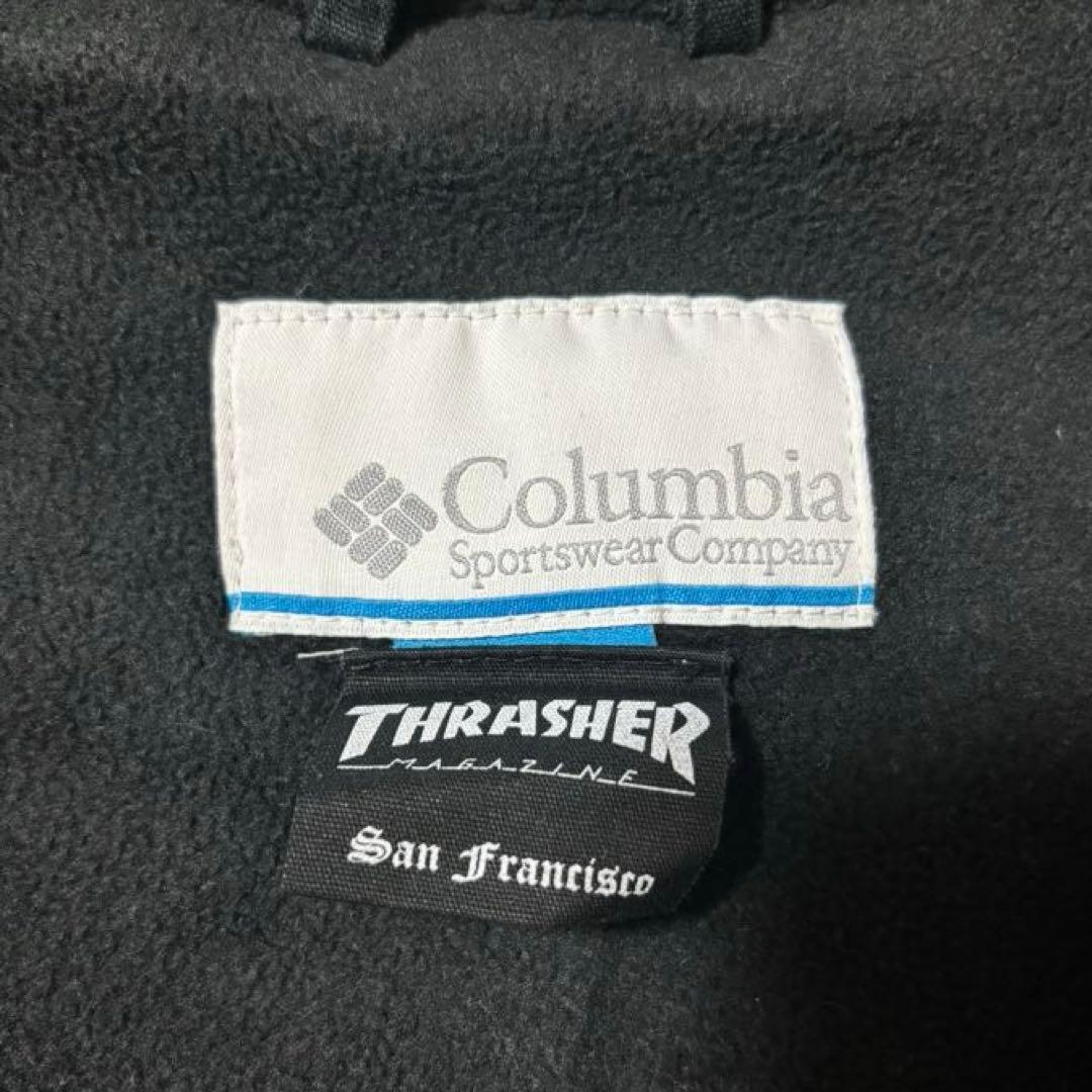 希少 THRASHER × Columbia コラボ フーディジャケット