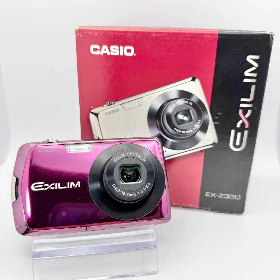 【美品】CASIO EXILM EX-Z330 パープル 付属品多数 11-34