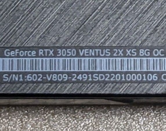 グラフィックボード・グラボ・ビデオカード MSI GeForce RTX3050 VENTUS 2X XS 8GB OC