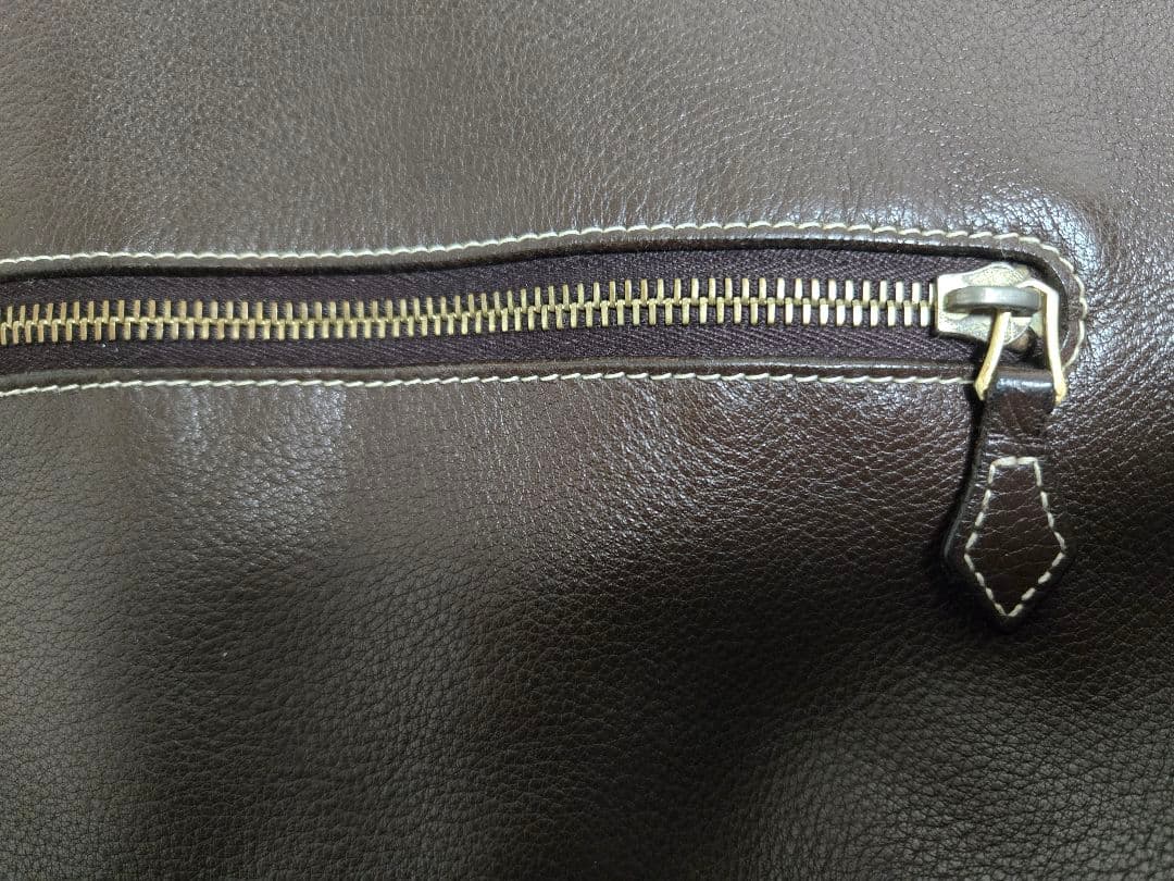 Cisei ダークブラウン レザー 2wayショルダーバッグ