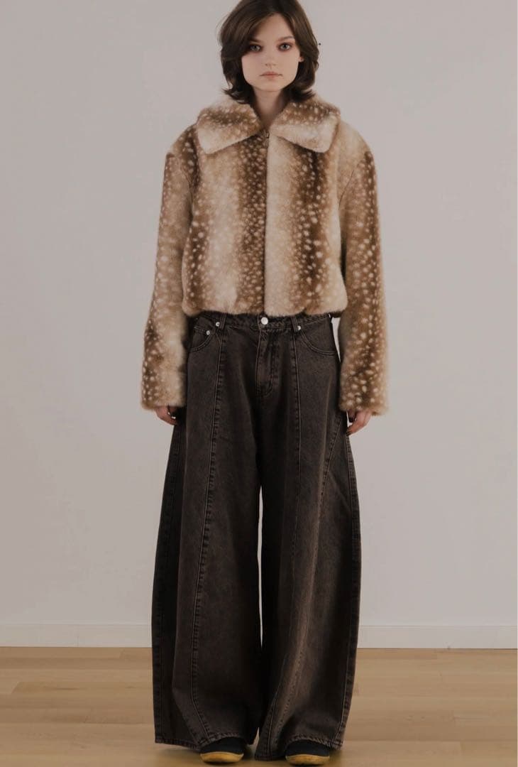 【新品】THE TOÉ Santorini Denim Pants-brown