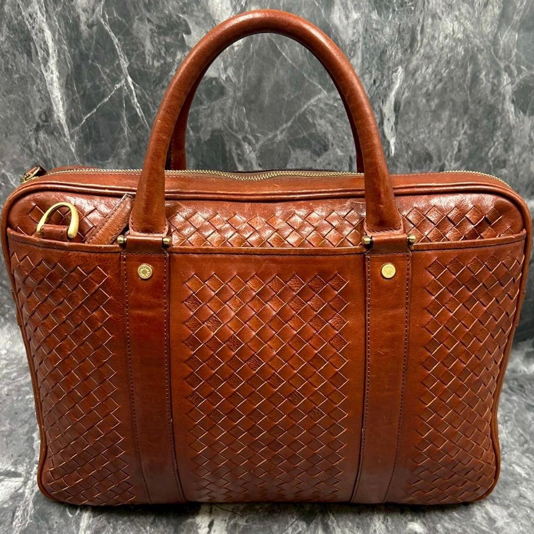 希少 ココマイスター マットーネ モンドヴィマイスター 編み込み ビジネスバッグ