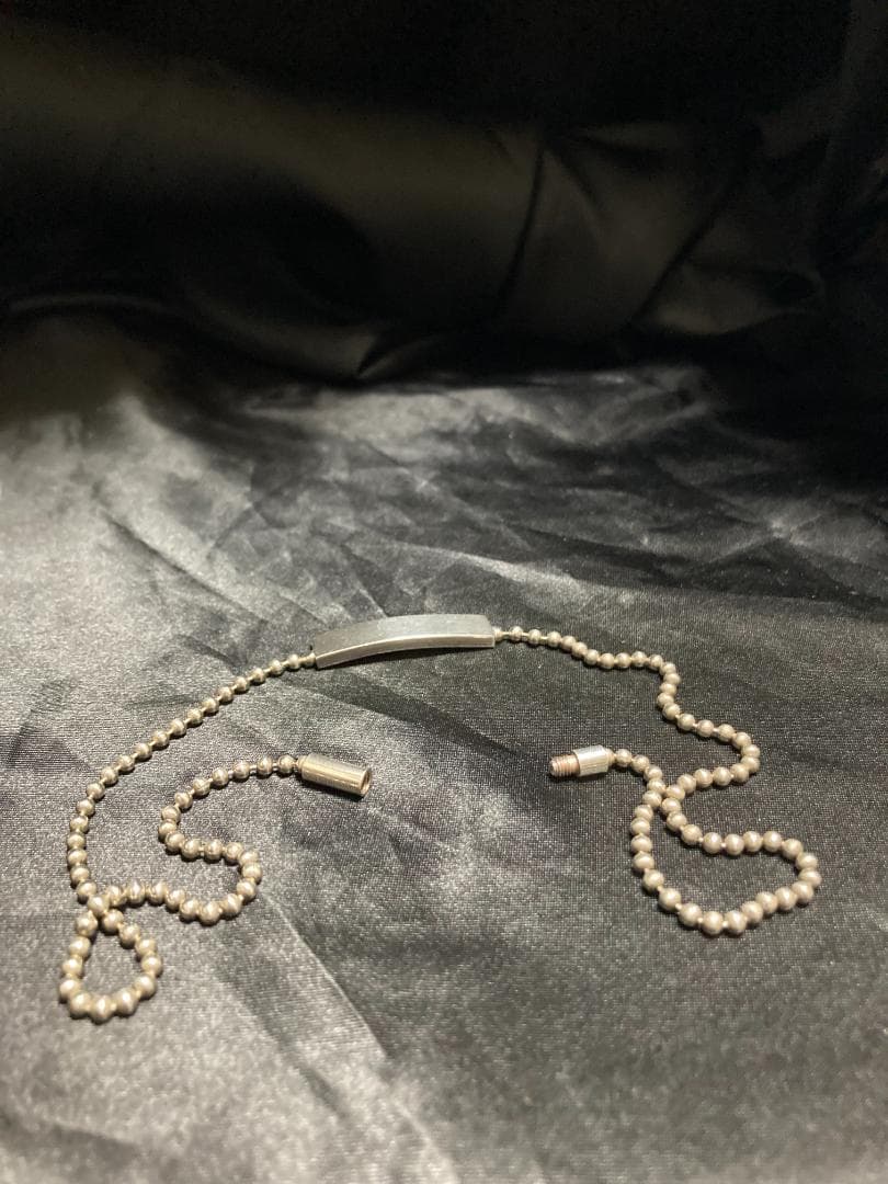 グッチ ネックレス チョーカー プレート ボールチェーン シルバー 925