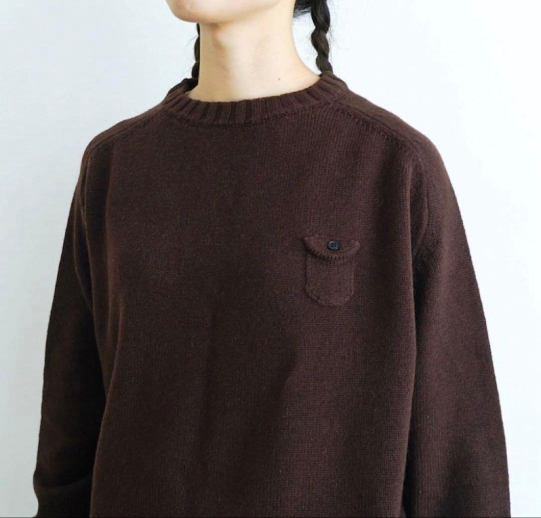 休日と詩 休日のスモールポケットニット