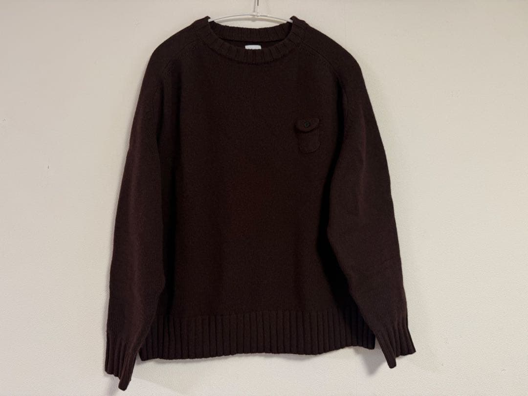 休日と詩 休日のスモールポケットニット