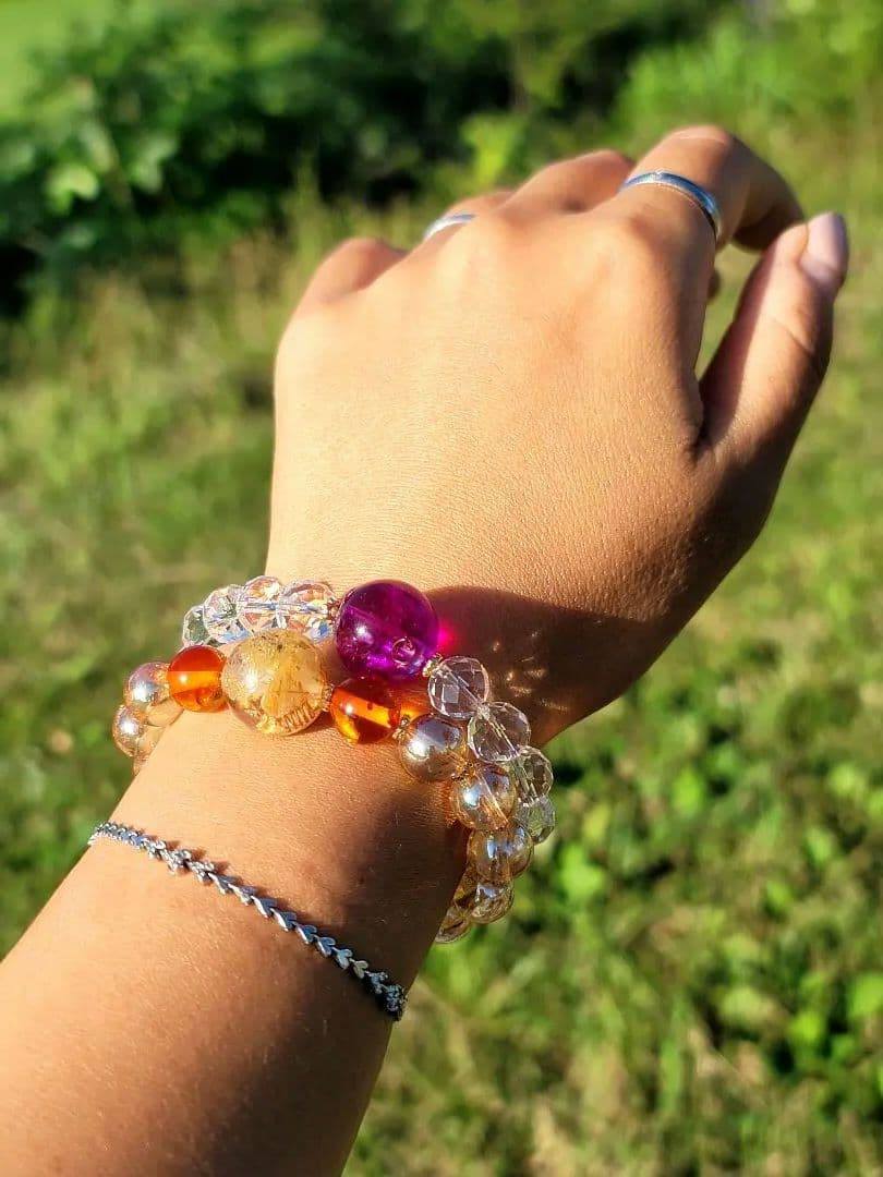 理想の美貌を手に入れ愛を奪う独り占め重ね付けブレスオルゴナイト