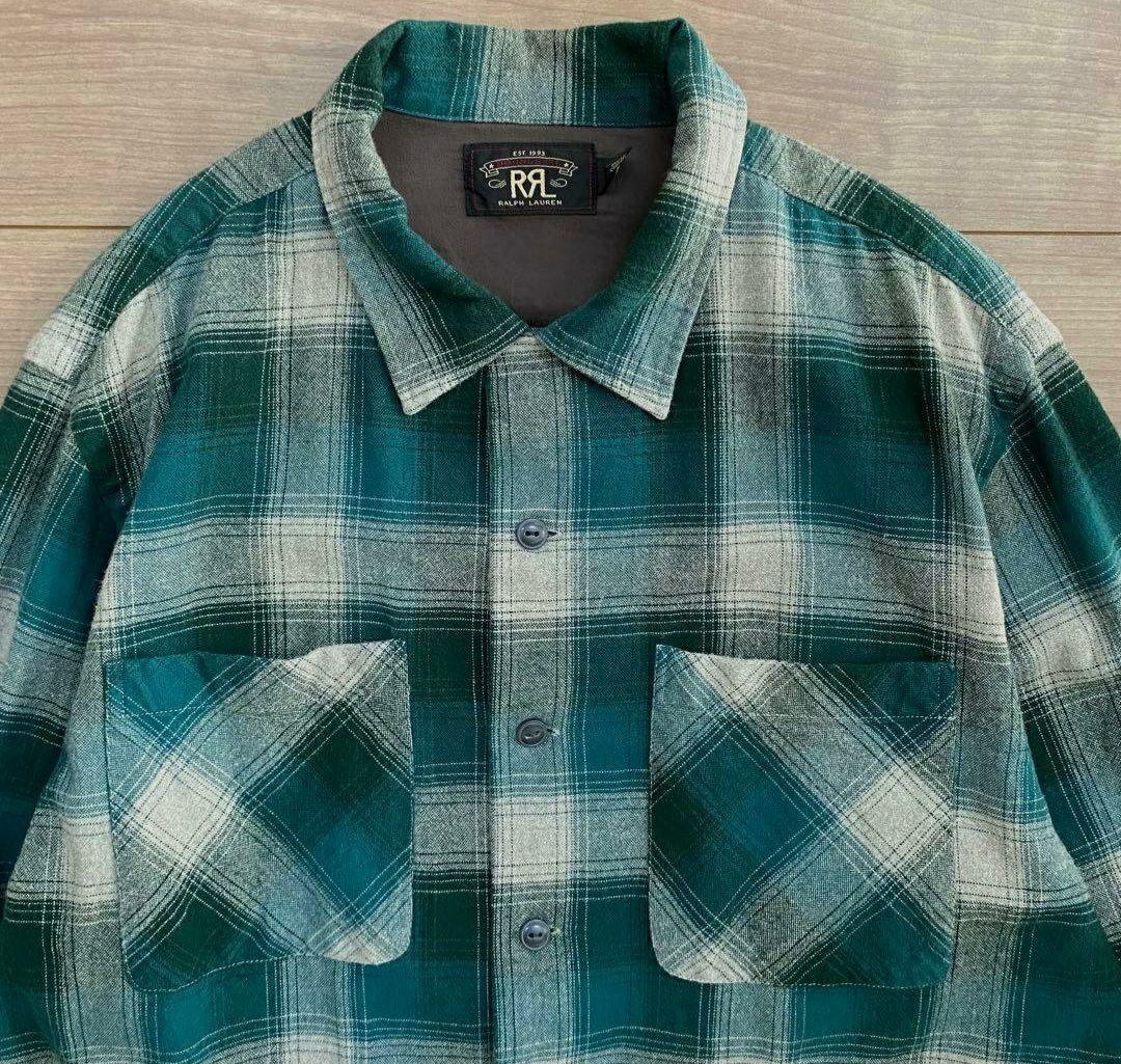 RRL　ダブルアールエル　フランネルネルシャツ