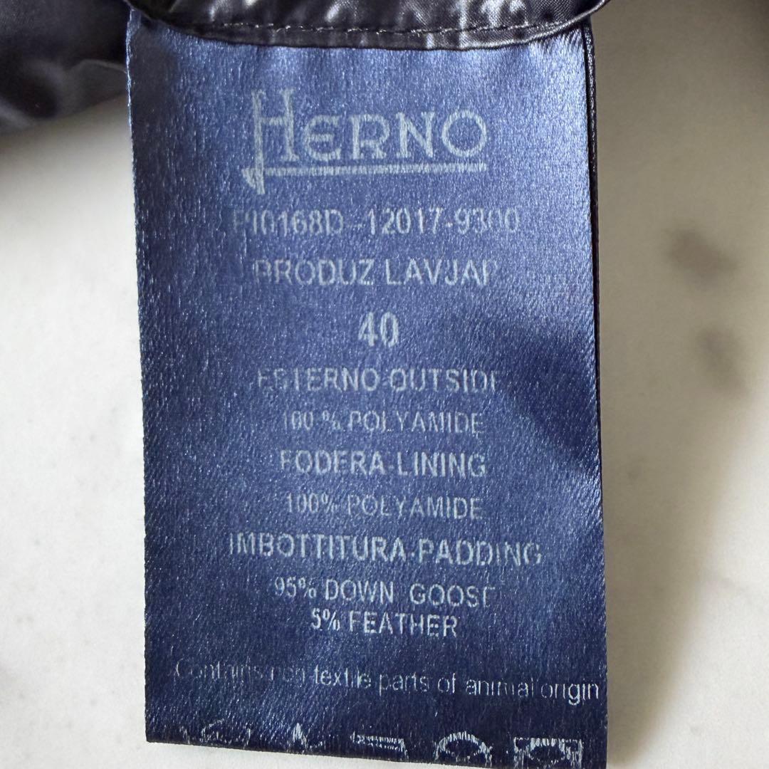 人気 ヘルノ HERNO ボトルネックダウンコート ブラック