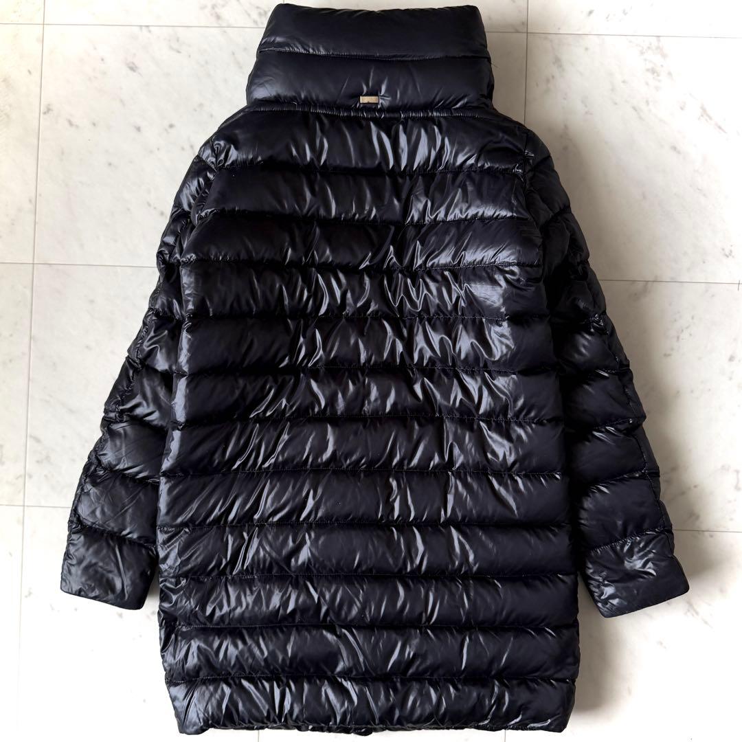 人気 ヘルノ HERNO ボトルネックダウンコート ブラック