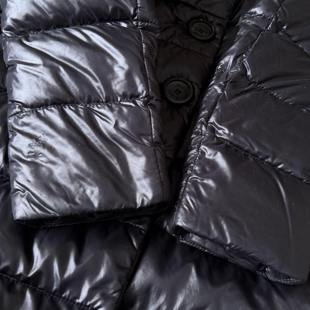 人気 ヘルノ HERNO ボトルネックダウンコート ブラック