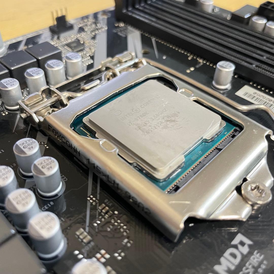 動作品✨ マザーボード ASRock Z390＋i7-9700K＋CPUクーラー