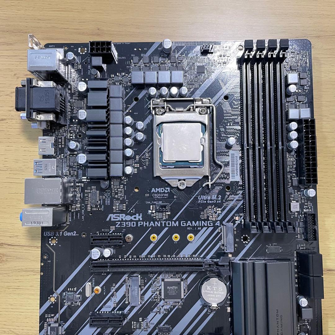 動作品✨ マザーボード ASRock Z390＋i7-9700K＋CPUクーラー