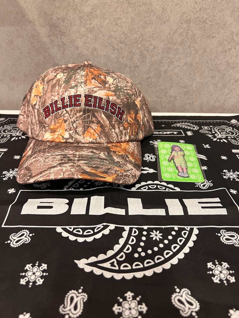 あ*様 ビリーアイリッシュ　キャップ　バンダナ　ピン　3点セット　新品未使用