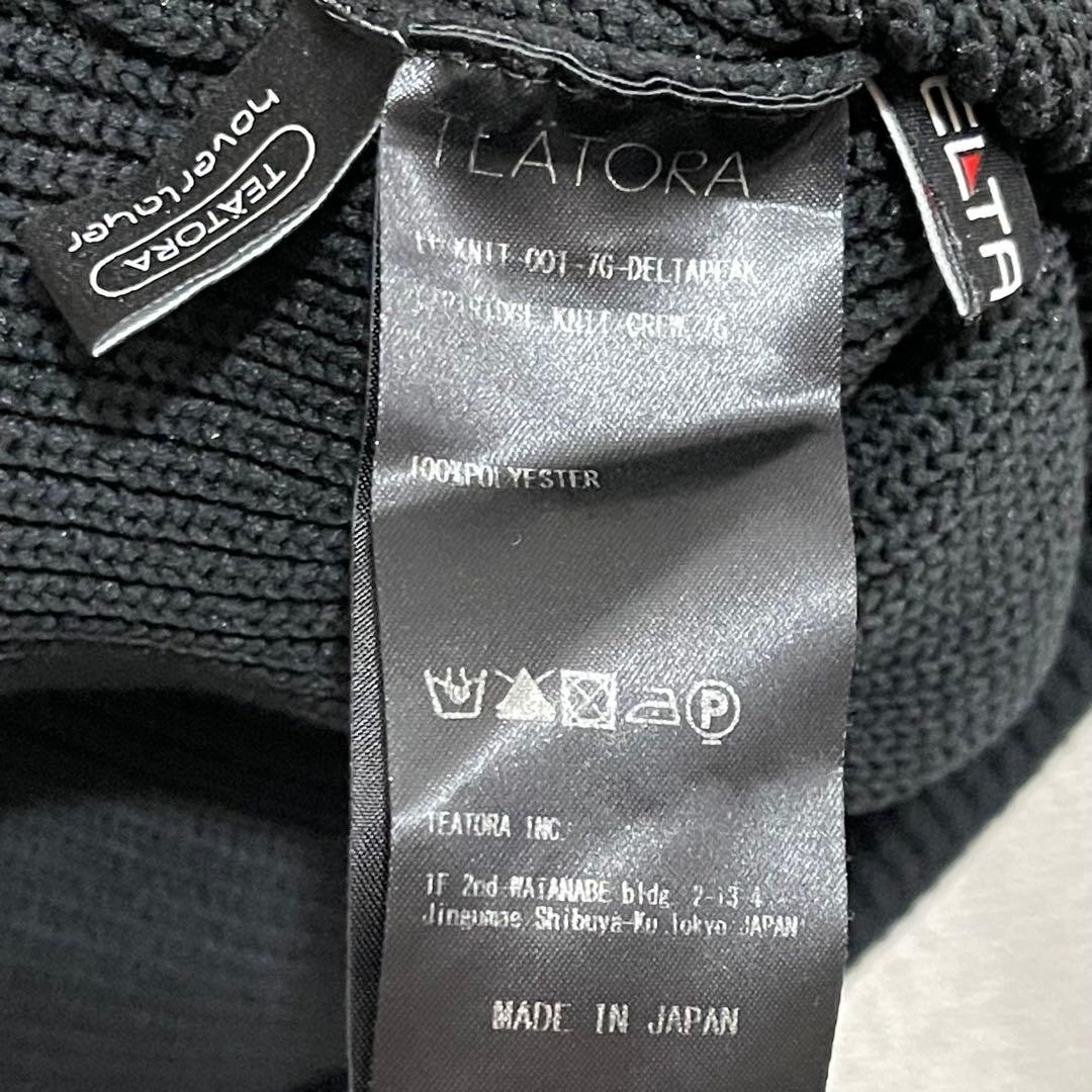 L 3 TEATORA 7G CARTRIDGE KNIT ニット 黒 テアトラ
