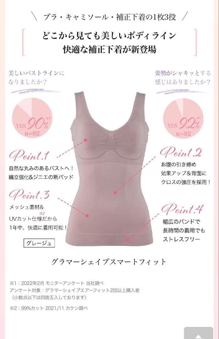 ジニエグラマーシェイプスマートフィット 3枚セット