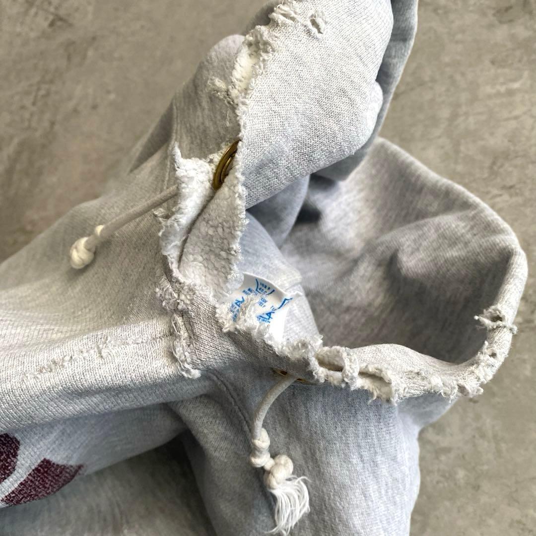 スペシャル雰囲気◎80sチャンピオンRISDリバースウィーブUSA製パーカーL