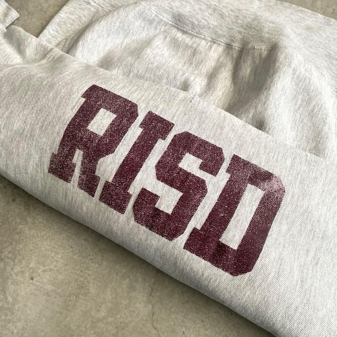 スペシャル雰囲気◎80sチャンピオンRISDリバースウィーブUSA製パーカーL