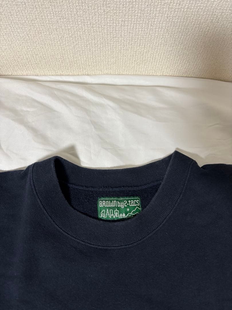 BROWN by 2-tacs / GYM CREW NAVYスウェット XL