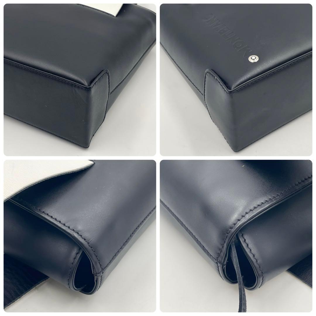 【極美品】MONTBLANC マイスターシュテュックトートバッグ ポーチ付き 黒
