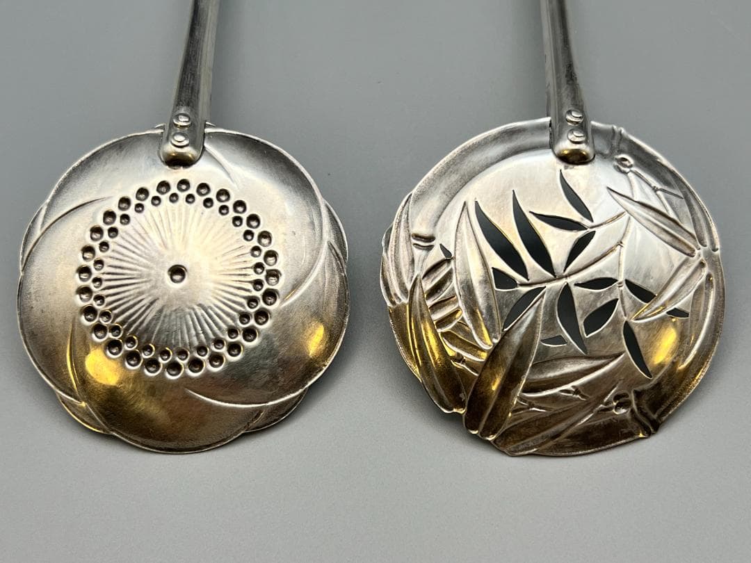 銀製 STERLING 950 湯豆腐スプーンとストロー スプーン 8点セット