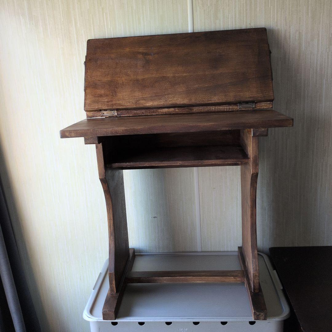 アンティーク古道具　戦前音楽譜面台テーブル　机