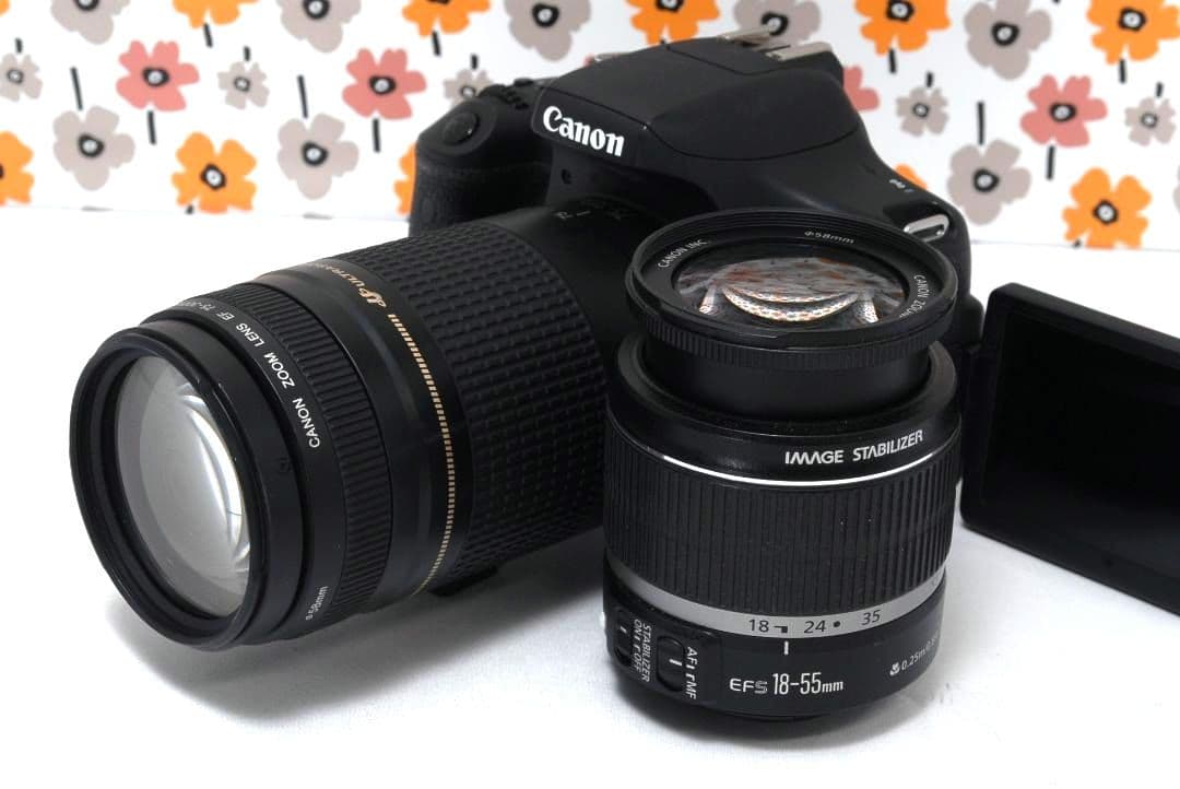 ❤Canon Kiss X8i❤Wi-Fi転送❤超望遠レンズ❤美品❤本格一眼レフ